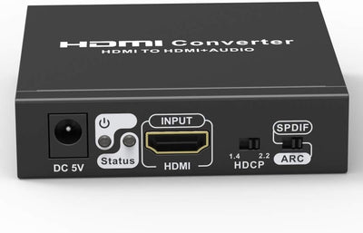 PremiumCord 4K Audio Extractor ARC, HDR, Ausgänge: Stereo-Buchse, SPDIF, Cinch, Video Auflösung 4K@6