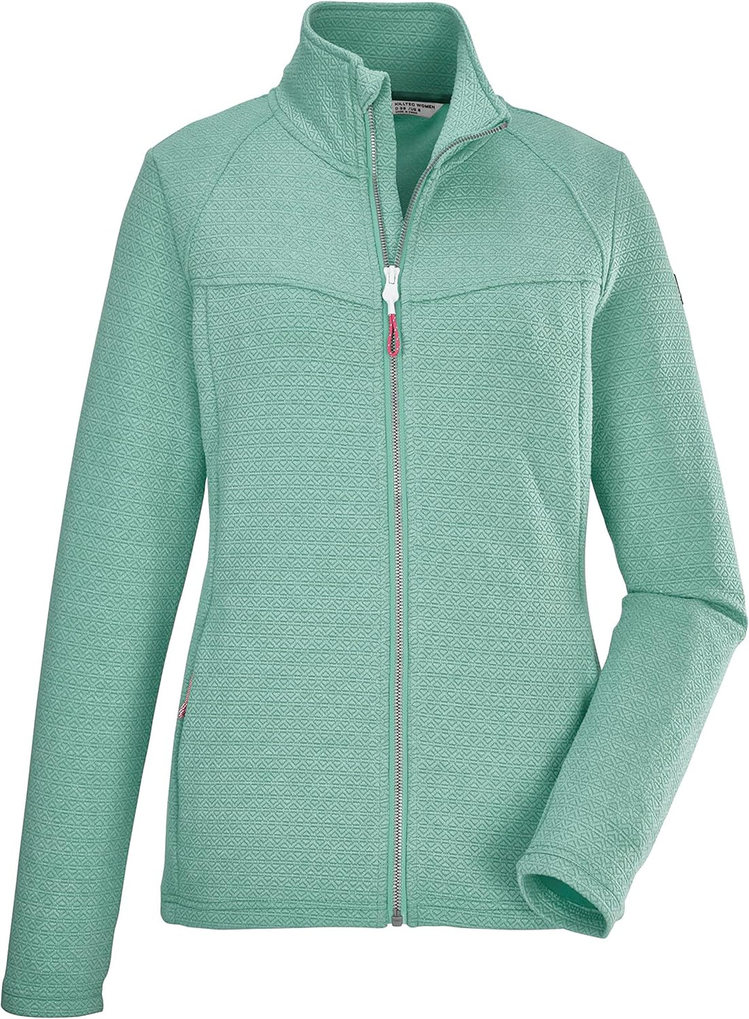Killtec Damen Kos 102 Wmn Flx Jckt Stretchjacke mit Stehkragen/Fleecejacke 38 pistazie, 38 pistazie