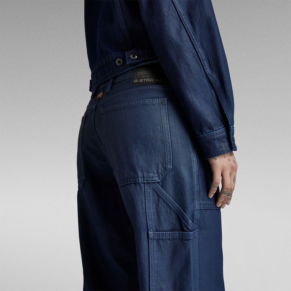 G-STAR RAW Damen Judee Carpenter Loose Jeans 26W / 30L Blau (Luna Blue Cobler D23590-d436-g275), 26W