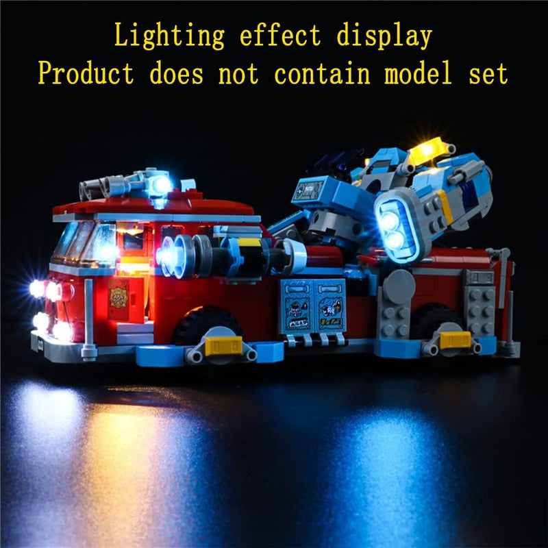 GEAMENT LED Licht-Set Kompatibel mit Lego Phantom Feuerwehrauto 3000 (Phantom Fire Truck 3000) - Bel