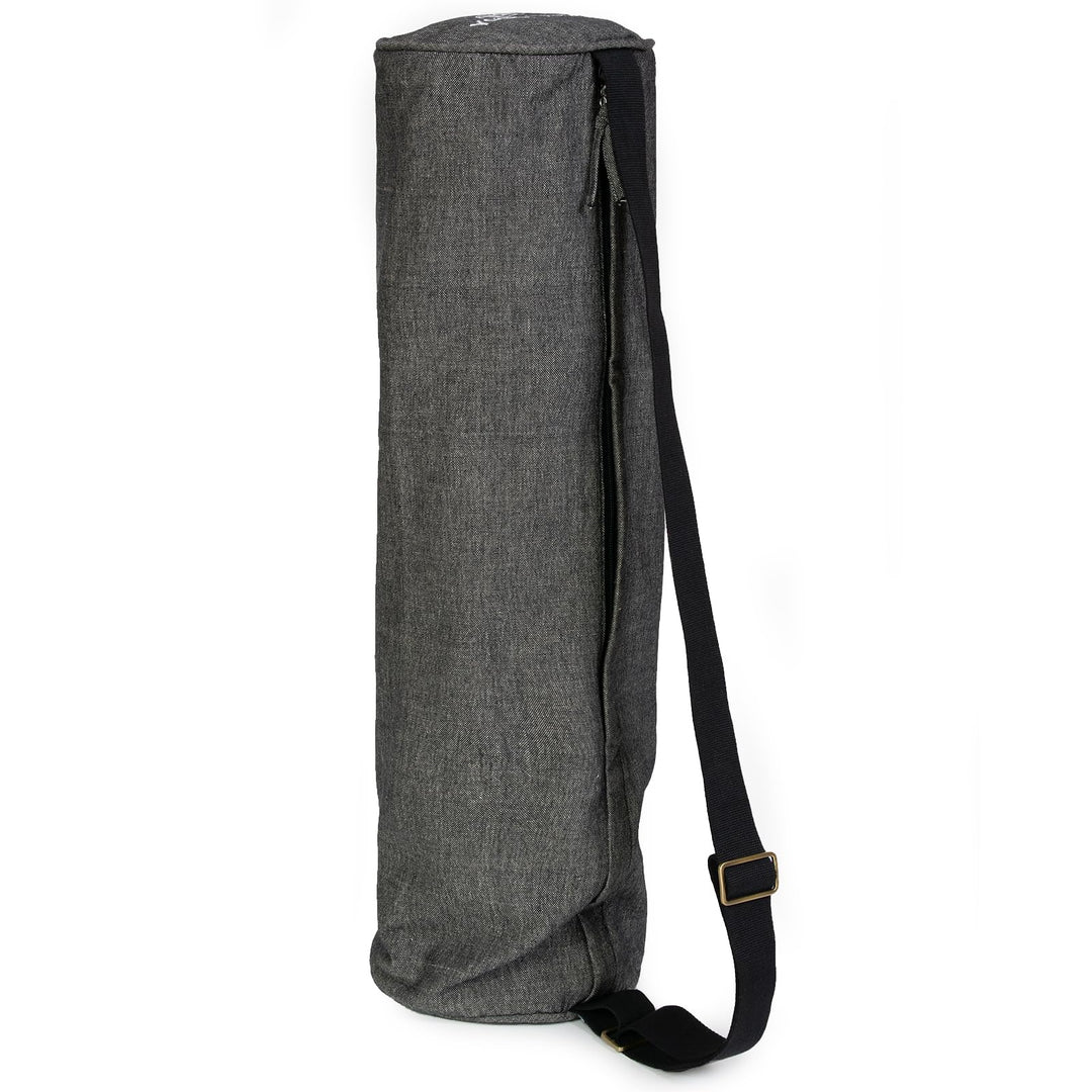 Yoga Studio Zweifarbige Yogamatten-Tasche aus Bio-Baumwolle mit verstellbarem Schultergurt und Tasch