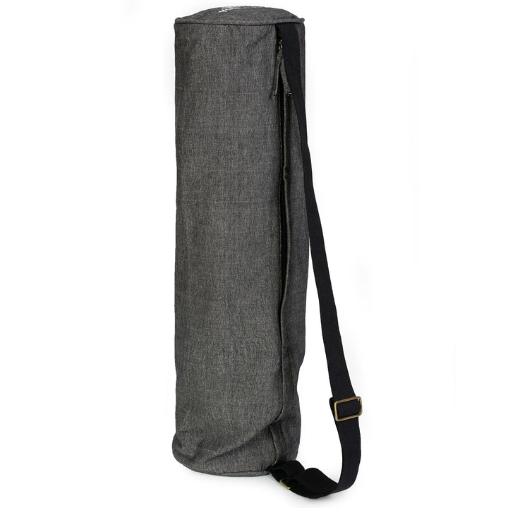 Yoga Studio Zweifarbige Yogamatten-Tasche aus Bio-Baumwolle mit verstellbarem Schultergurt und Tasch