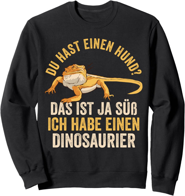 Bartagame Reptil Dinosaurier Terrarium Echse Sweatshirt