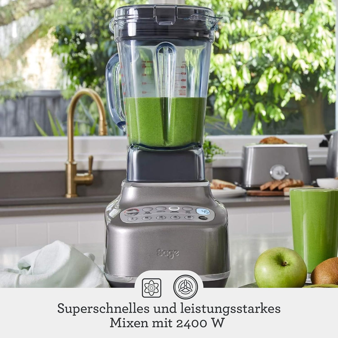 Sage - The Q - Schneller, leistungsstarker Mixer - 2400 W Standmixer, 4 One-Touch-Programme, 300 km/