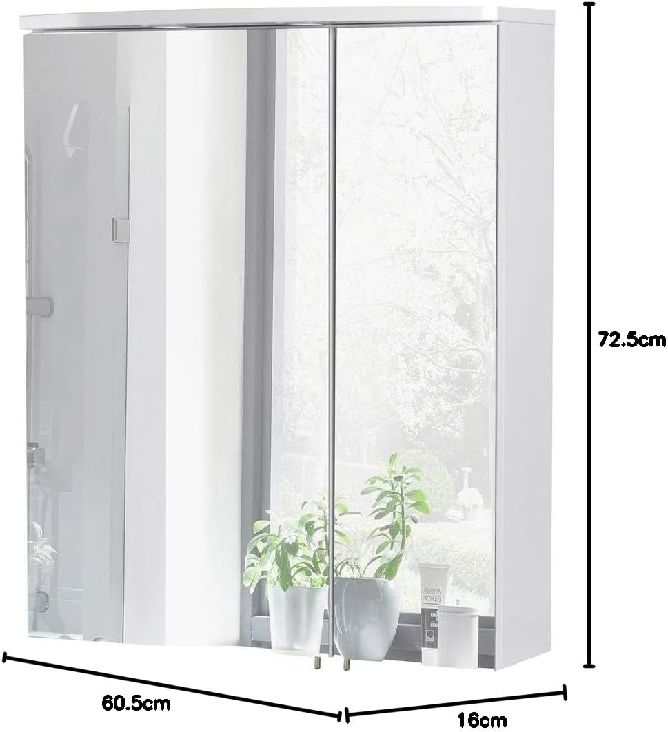 Schildmeyer Spiegelschrank »Verona LED«, Breite 60 cm 60 cm LED, 60 cm LED