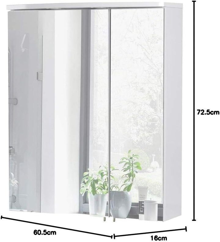 Schildmeyer Spiegelschrank »Verona LED«, Breite 60 cm 60 cm LED, 60 cm LED