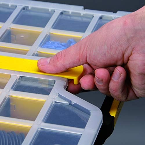 Allit Sortimentskasten, Sortierkasten, 1 Stück, Schwarz, Gelb, transparent, 457430 1 Stück Schwarz,