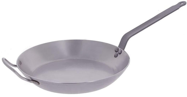 De Buyer - Bratpfanne CARBONE PLUS aus Eisenstahl - mit Gegengriff - 36 cm Durchmesser - 5110.36, 36