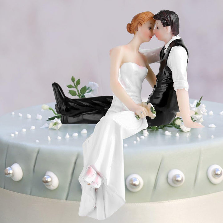 Brautpaar Liebespaar Figuren, Hochzeitstorte Figuren, Paar Braut und Bräutigam Harz Figur Lustige De