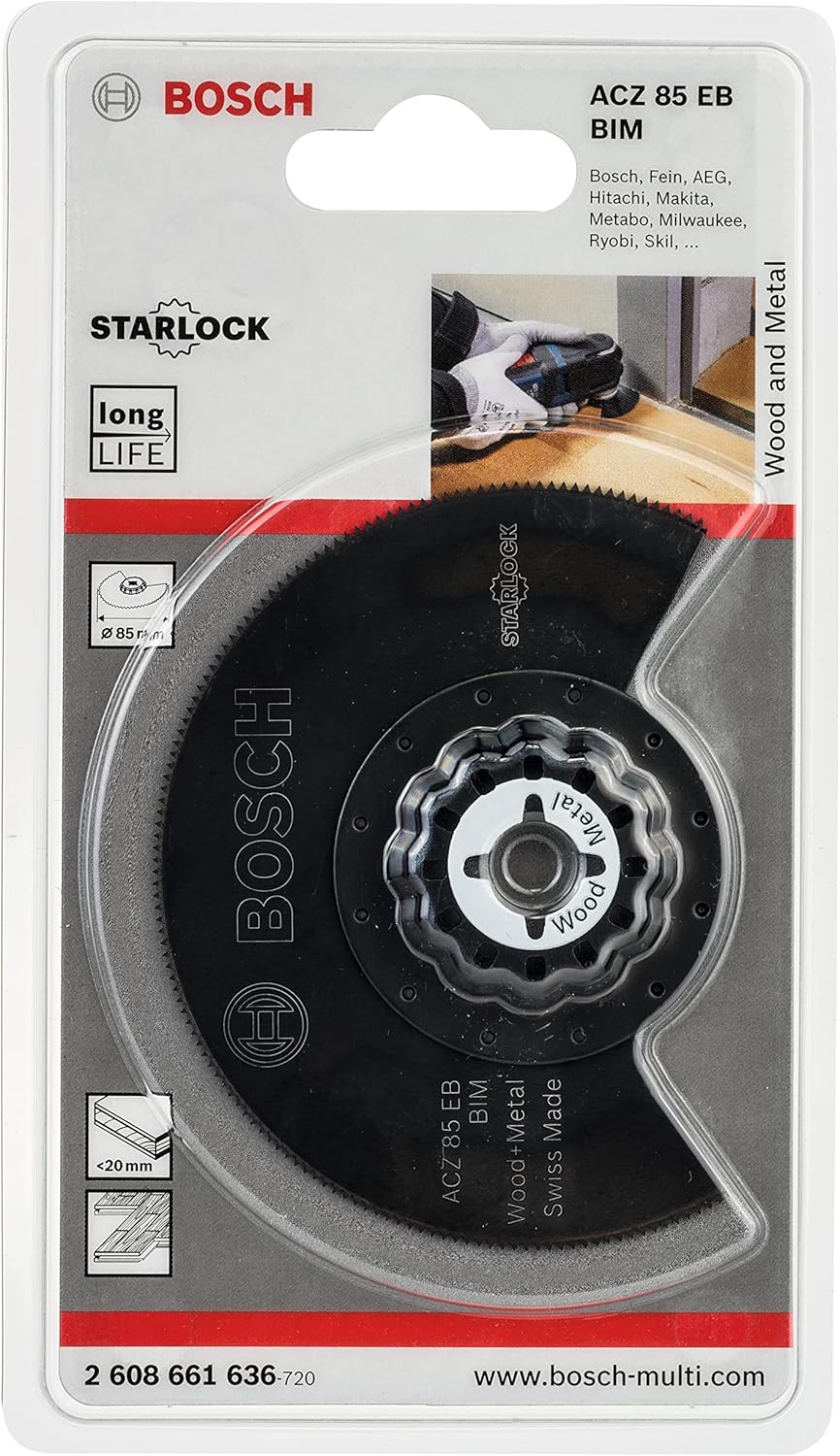 Bosch Professional 1x Segmentsägeblatt ACZ 85 EB Wood and Metal (für Holz und Metall, 85 mm, Zubehör