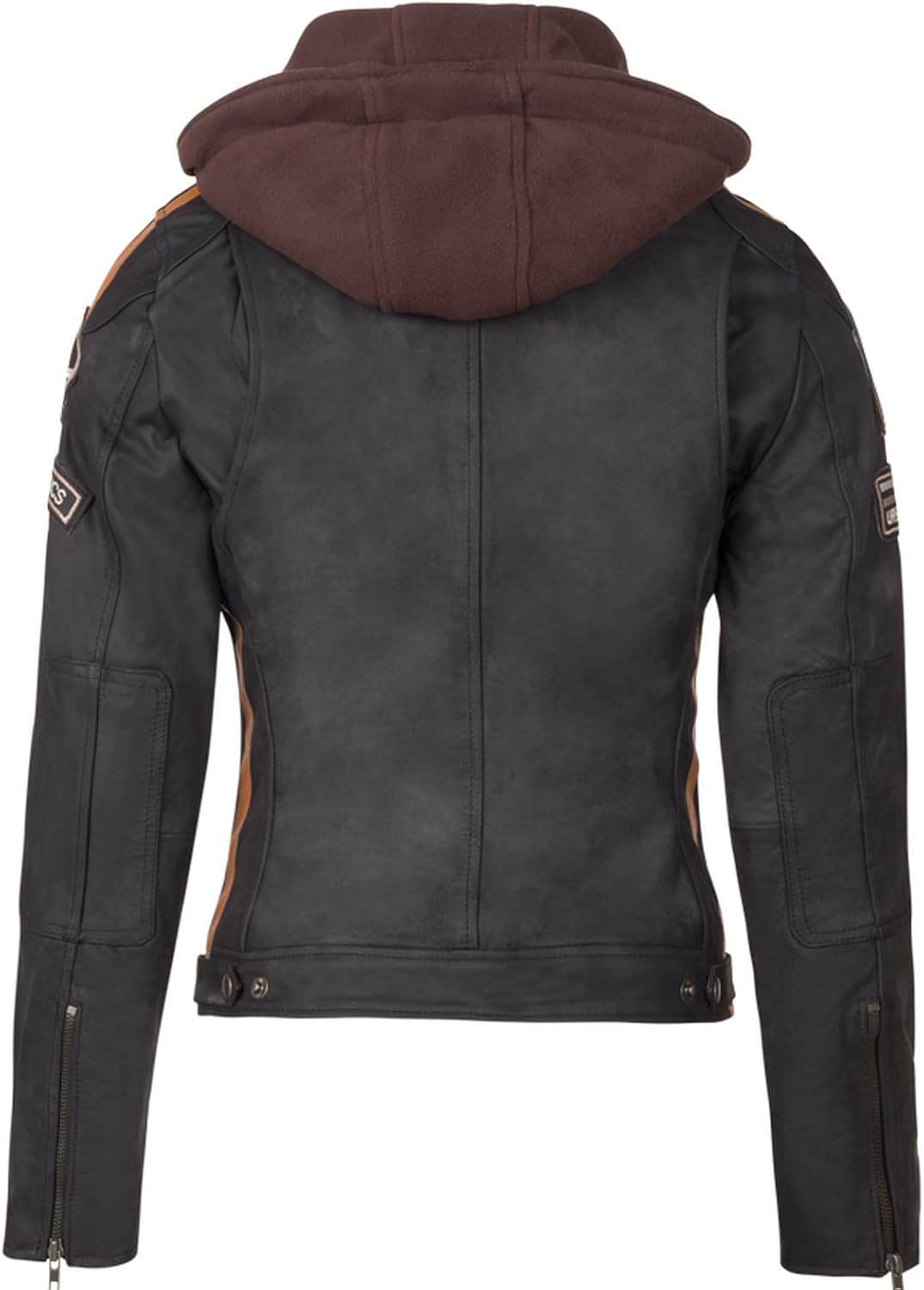 URBAN 5884 Motorradjacke Damen Mit Protektoren, Damenjacke aus Lammleder, Protektoren für Rücken, Sc