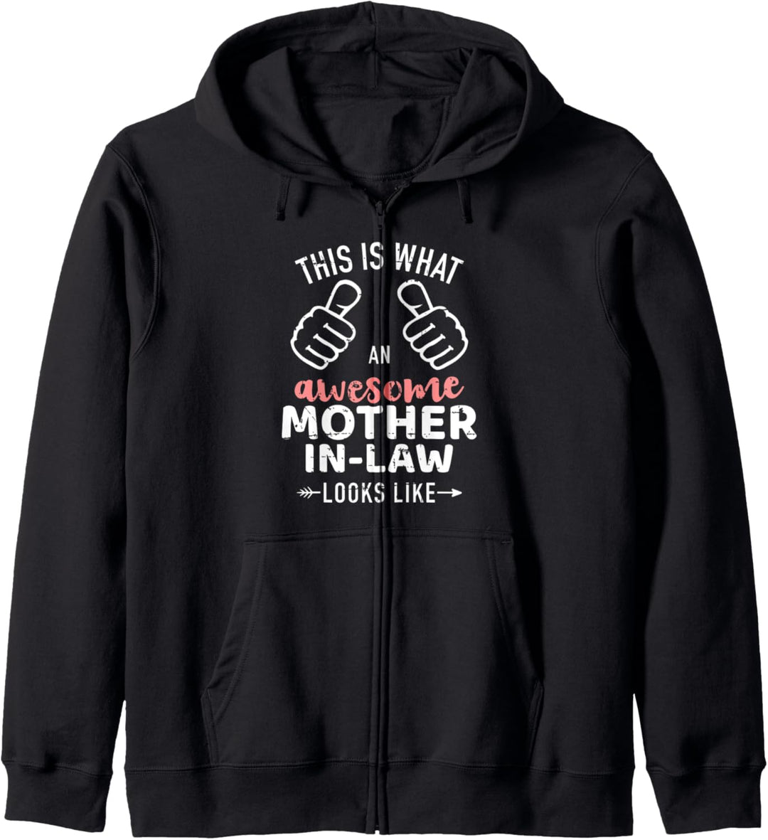 So sieht eine fantastische Schwiegermutter aus Kapuzenjacke