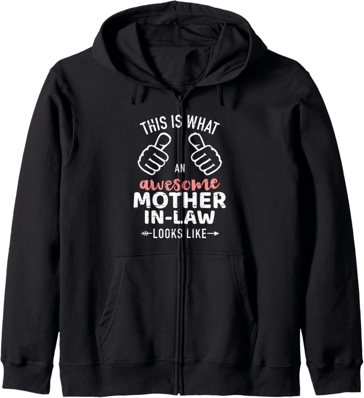 So sieht eine fantastische Schwiegermutter aus Kapuzenjacke