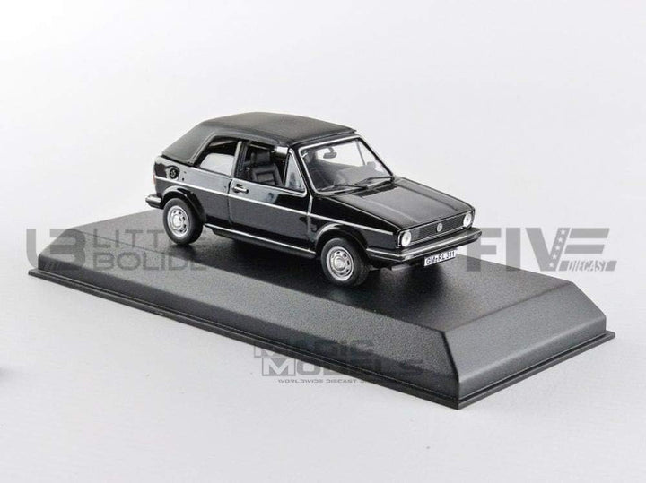 Norev nv840074 Massstab 1: 43 "1981 Volkswagen Golf Cabriolet schwarz spritzgussmodell