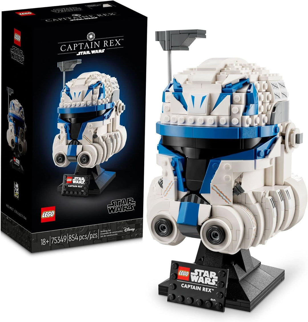 LEGO Star Wars Captain Rex Helm Set 75349, The Clone Wars Sammlerstück für Erwachsene, 2023 Serie Mo