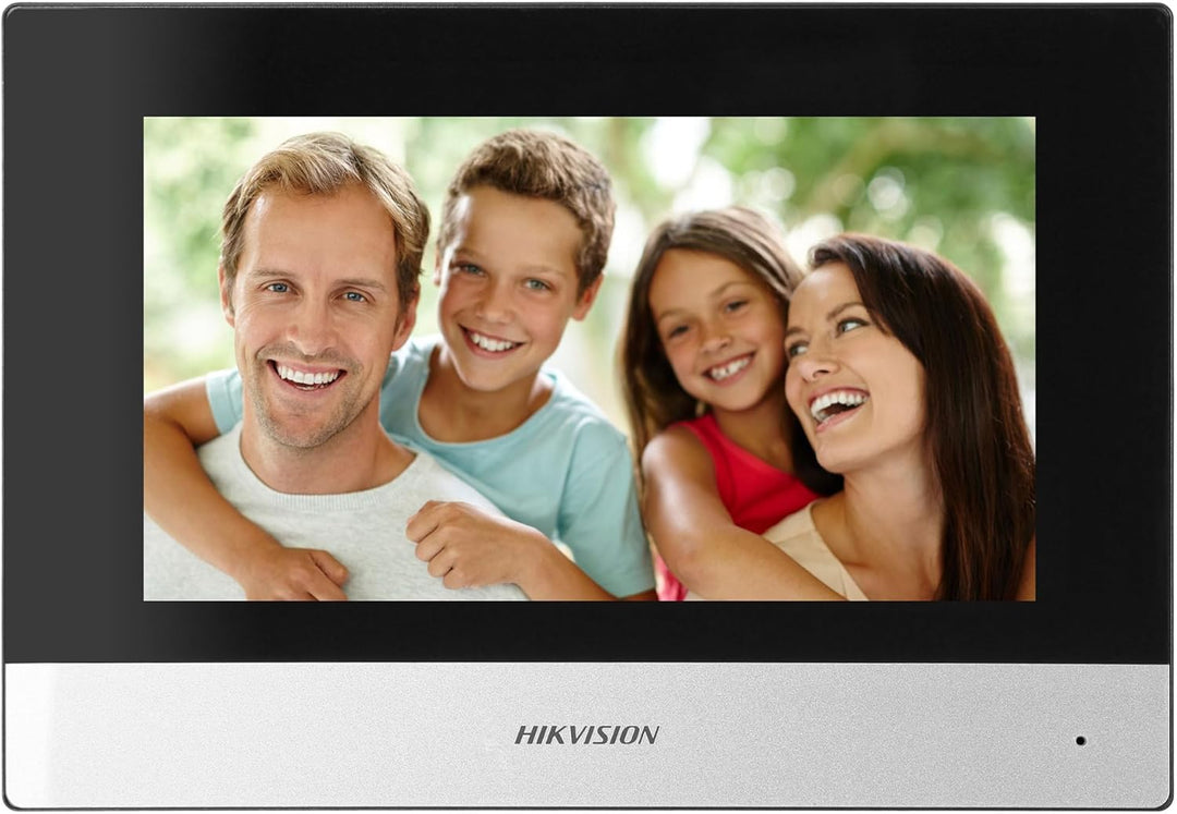 HIKVISION Video-Türsprechanlage mit 2 Kabeln, Video-Türsprechanlage, kabelgebunden, mit 17,8 cm (7 Z