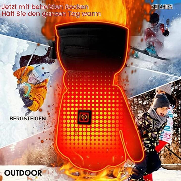 Z-YQL Touchscreen Beheizte Handschuhe Winterheizung Handwärmer für Damen Herren Skifahren Snowboarde