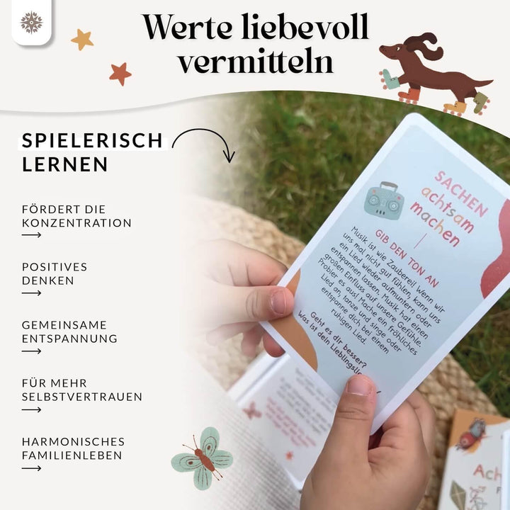 Lebenskompass Achtsamkeitskarten für Kinder Affirmationskarten Kinder für positives Denken, Selbstli