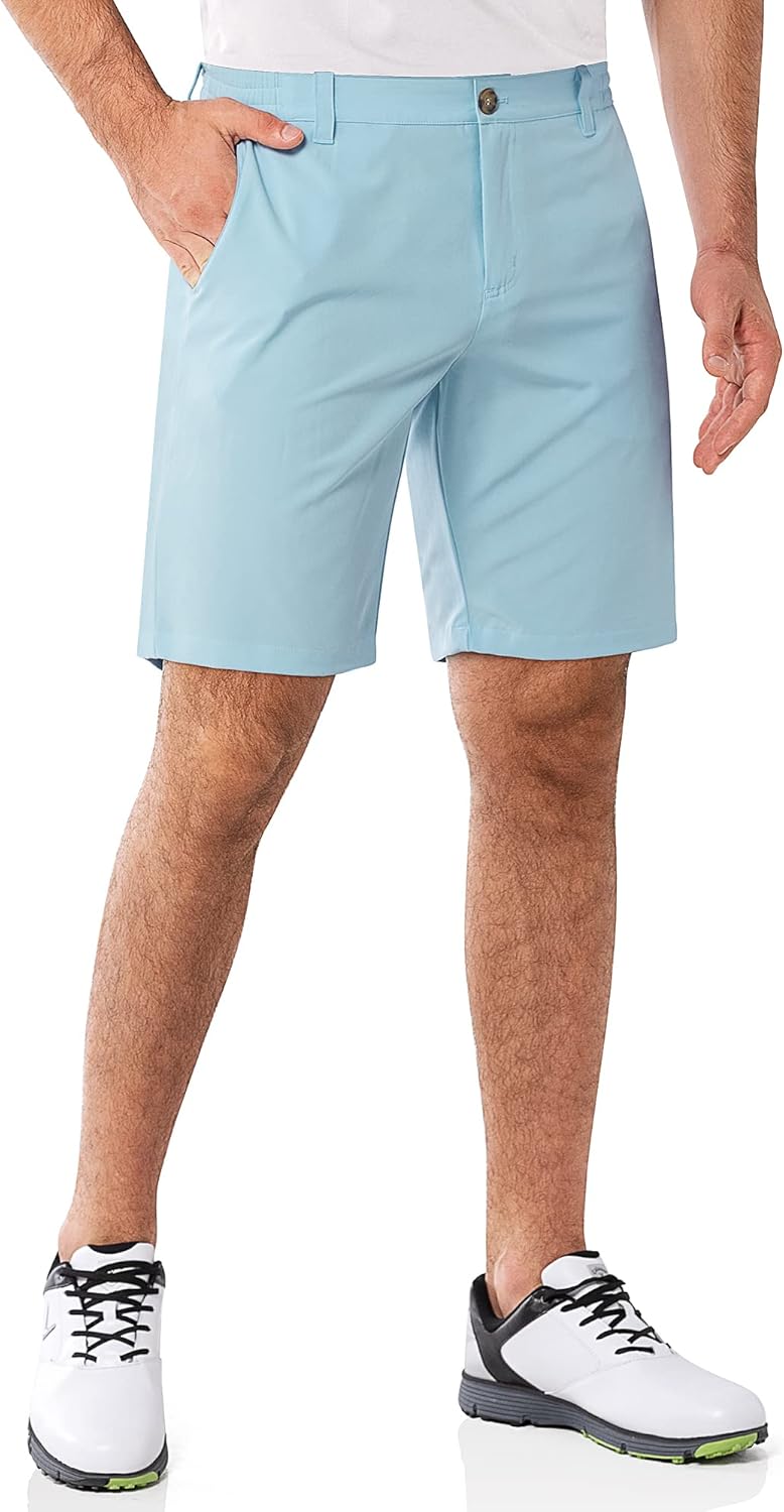 33,000ft Herren Golf Shorts Stretch Bermuda Shorts UPF 50+ Leichte Kurze Golfhose Chino Shorts Summe