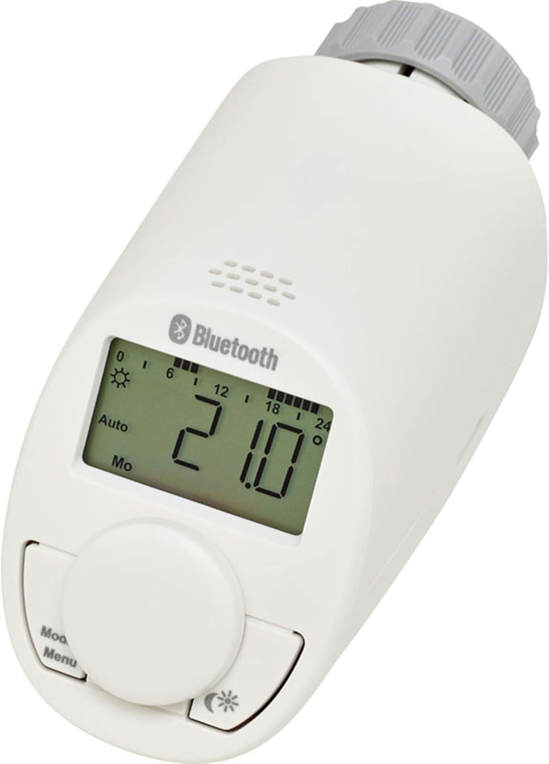 Eqiva Bluetooth Smart Elektronik-Heizkörperthermostat, 3er-Set, mit App-Steuerung, 3er-Set