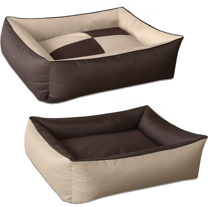 BedDog Hundebett 2in1 MAXQ, Hundekissen mit abziehbaren waschbaren Bezug, Hundekorb, Hundesofa, für