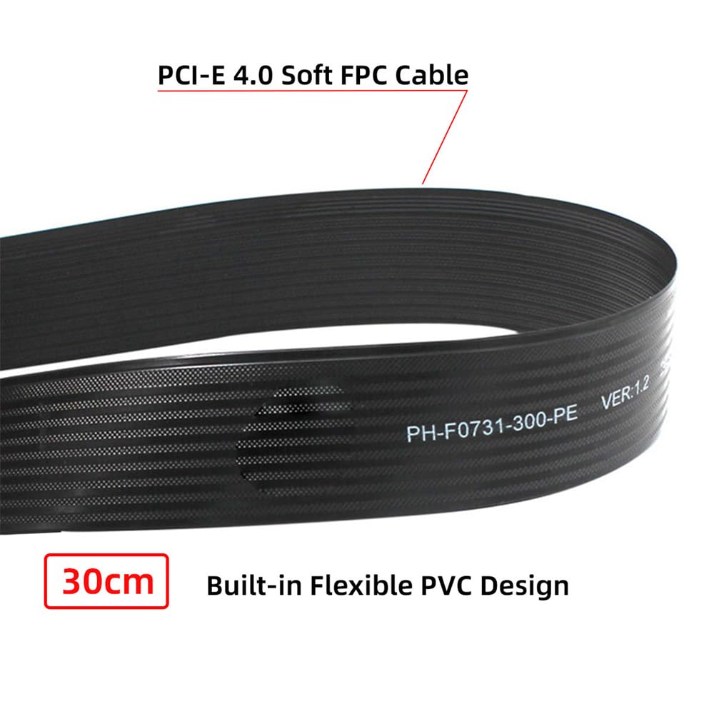 NFHK NGFF M-Key NVME Stecker auf Buchse Verlängerung PCI Express Kabel 30cm PCI-E 4.0 für Mainboard