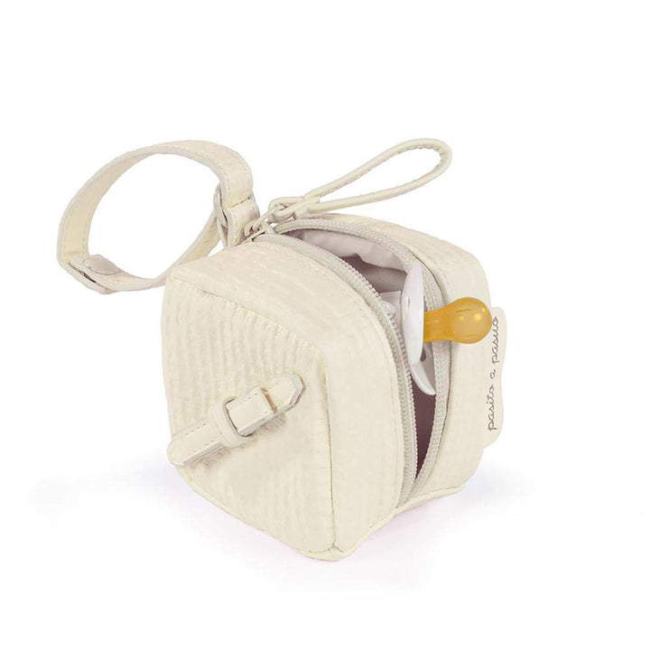 Pasito a Pasito Schnullertasche Nido beige (ni) - Schnullerbeutel