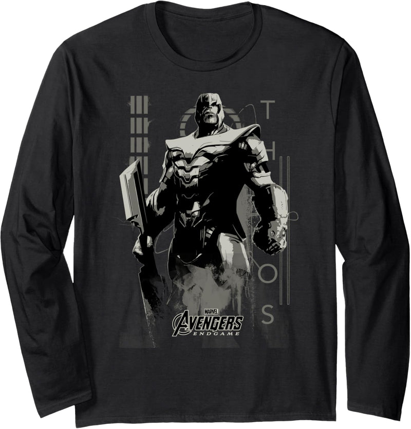 Marvel Avengers: Endgame Thanos Dramatic Portrait Langarmshirt