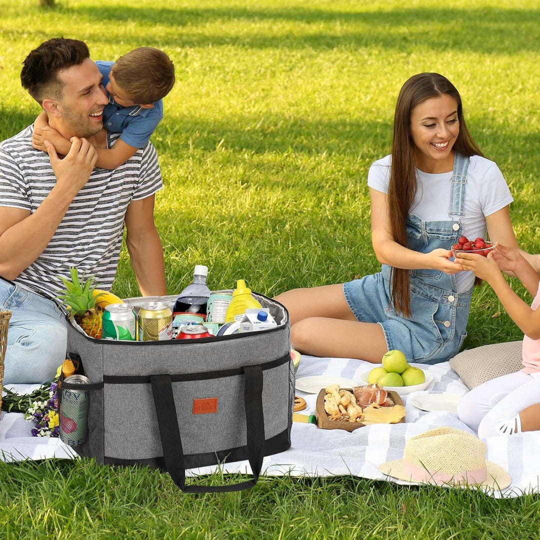 30L Picknick Kühltasche Picknick Tasche Faltbar Cooler Bag Isoliertasche Lunchtasche wasserdichte Kü
