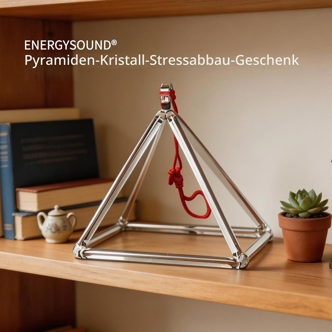 ENERGYSOUND Klangpyramide aus Quarzkristall, 10,2 cm, Klangschale für Heilung und Yoga, Meditation 4