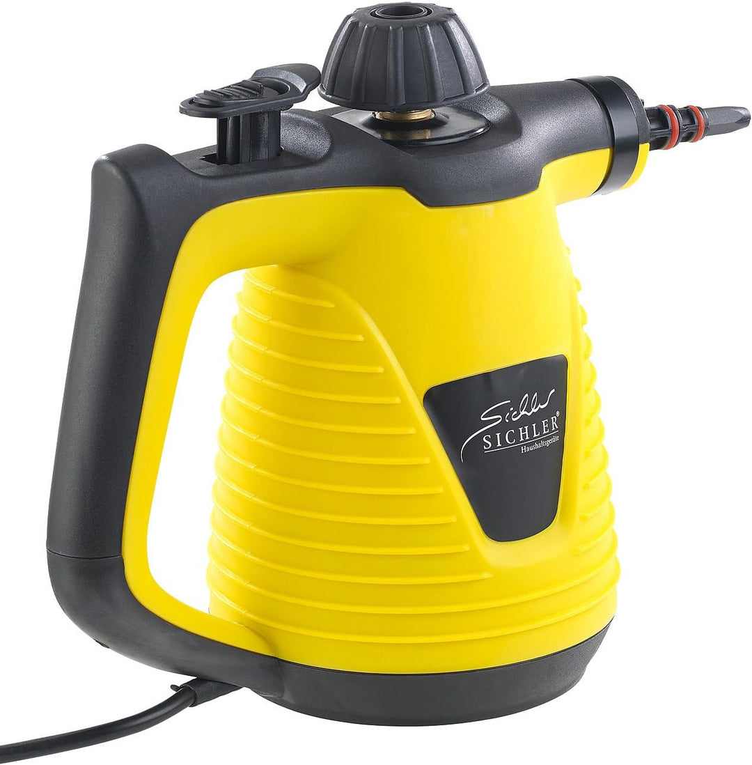 Sichler Haushaltsgeräte Handdampfreiniger: Tragbarer Dampfreiniger mit grossem Zubehör-Pack, 1.000 W