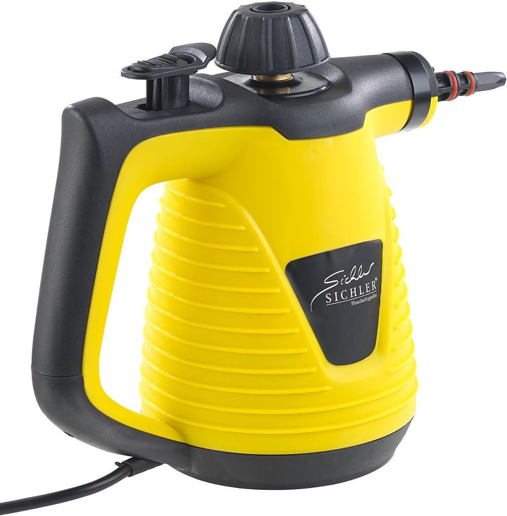 Sichler Haushaltsgeräte Handdampfreiniger: Tragbarer Dampfreiniger mit grossem Zubehör-Pack, 1.000 W