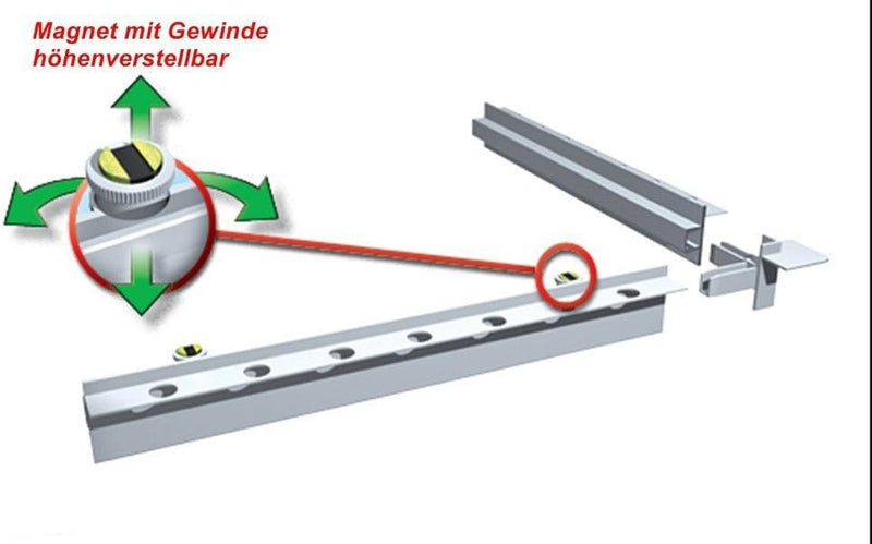 Revisionstür Revisionsklappe magnetisch befliesbar : 400 x 400mm