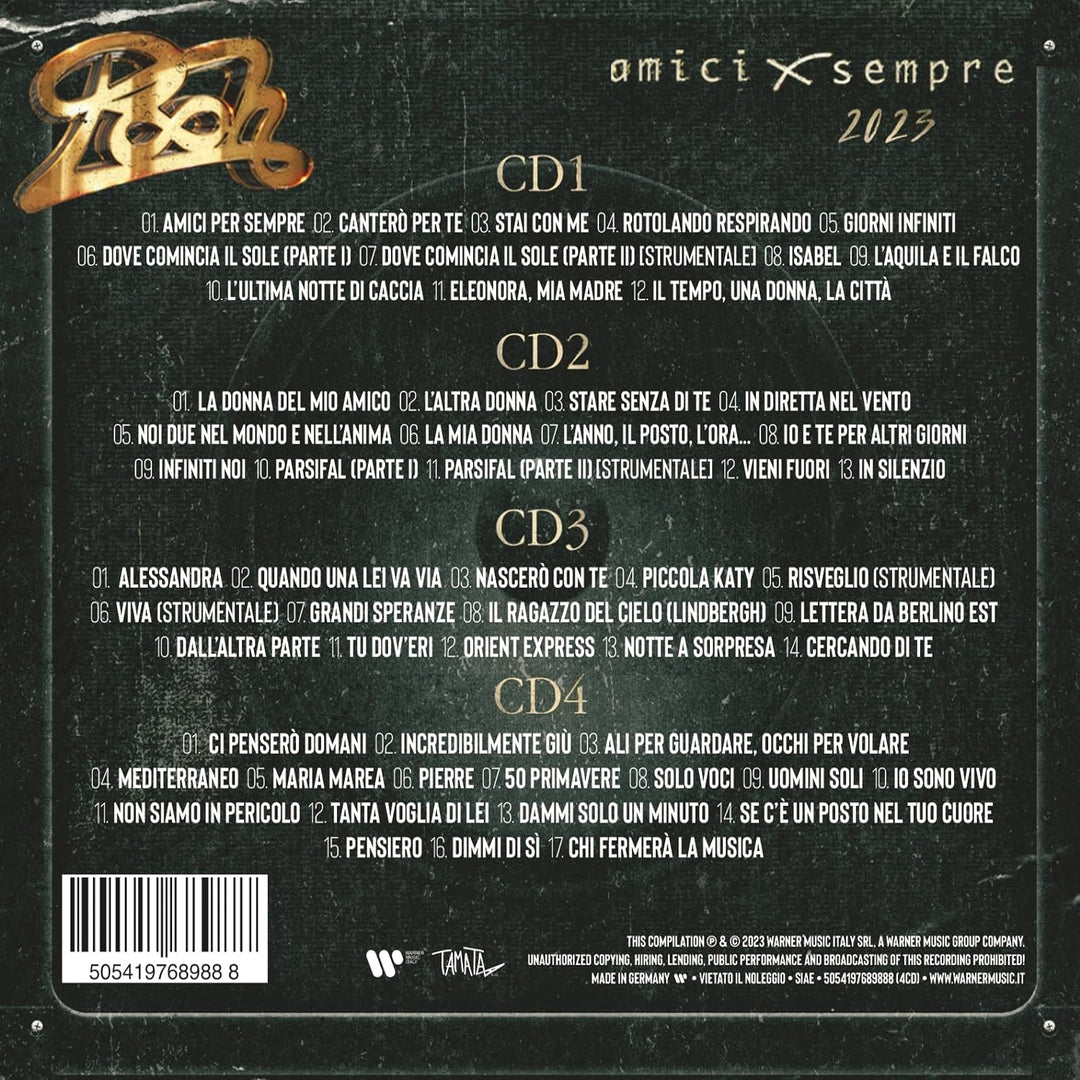 Amicixsempre, Audio-CD