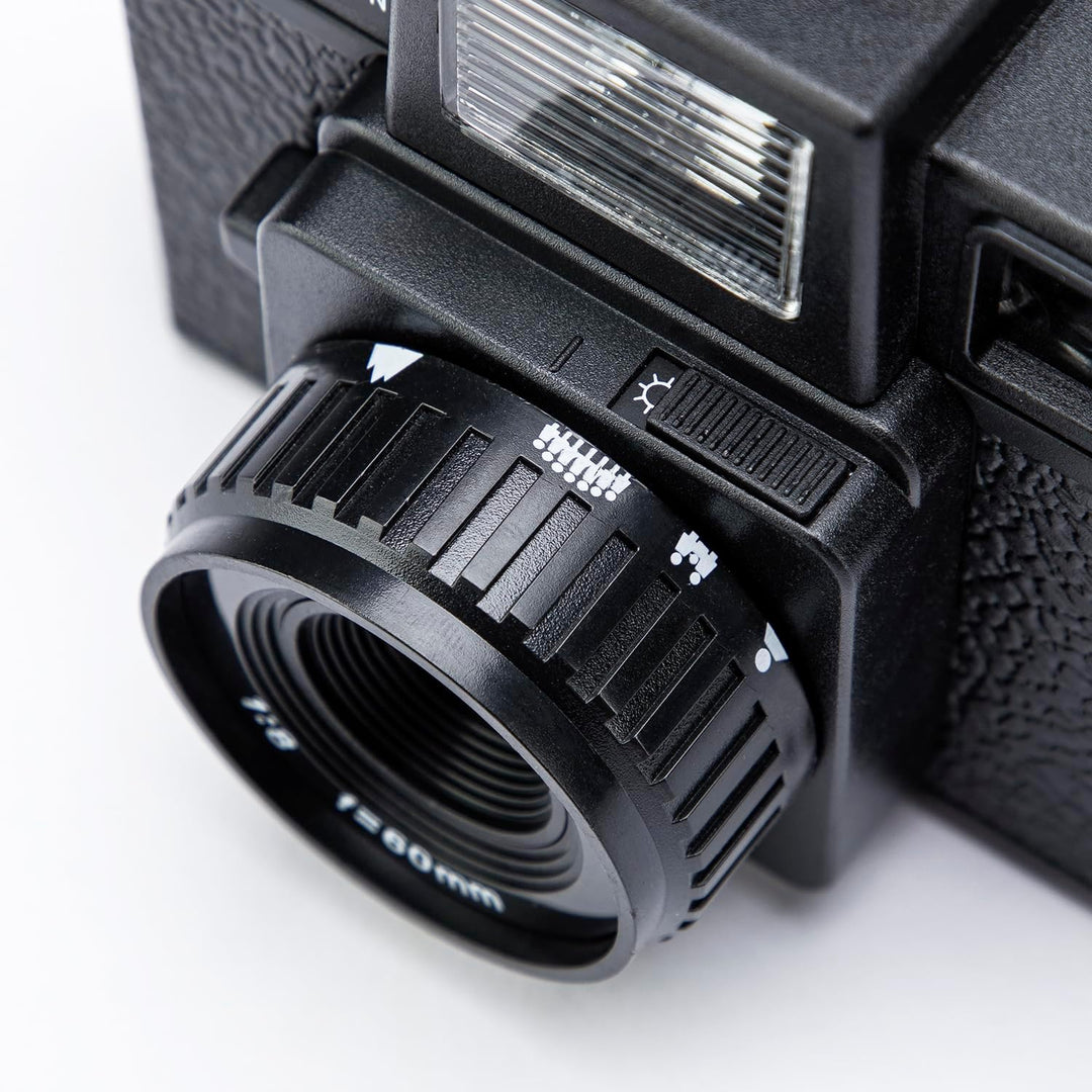 Anton & HOLGA 120GCFN Rollfim Camera Set (incl. B+W Film+Batterie) Optical Glas Lens AK3-120GCFN-BS,