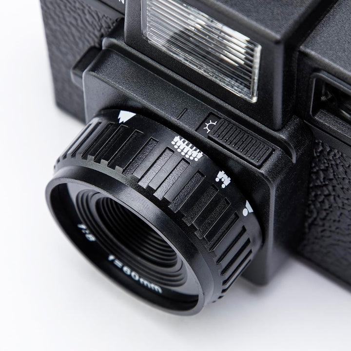 Anton & HOLGA 120GCFN Rollfim Camera Set (incl. B+W Film+Batterie) Optical Glas Lens AK3-120GCFN-BS,