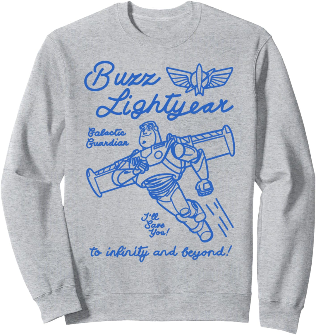 Disney Pixar Toy Story Buzz Lightyear And Beyond Bold Sketch Sweatshirt