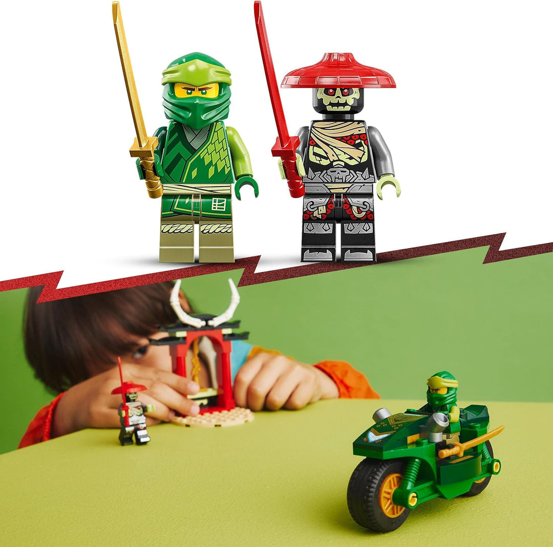 LEGO NINJAGO Lloyds Ninja-Motorrad, Spielzeug für Anfänger mit 2 Minifiguren: Lloyd und Skelett-Wäch