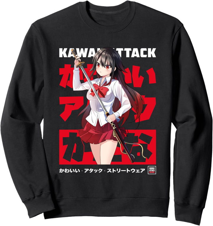 Katana Yandere Kawaii Japanischer Anime Sweatshirt