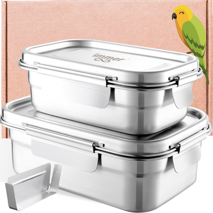 Edelstahl Brotdose - Nachhaltige Bento Lunchbox, auslaufsicher, plastikfrei, leicht zu reinigen und
