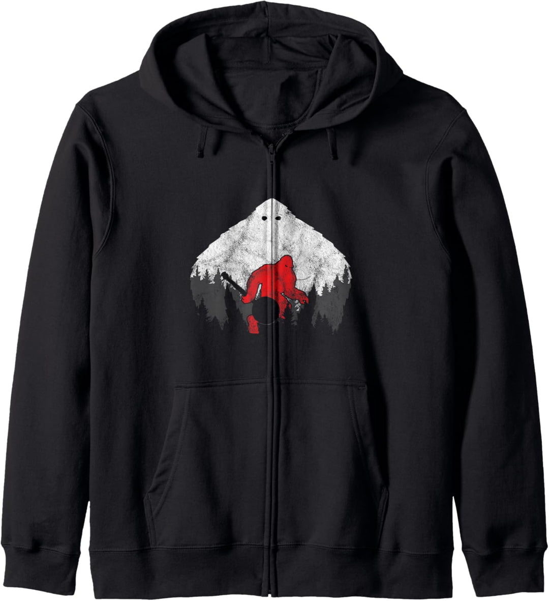 Bigfoot Banjospieler Bluegrass Vintage Retro Countrymusik Kapuzenjacke