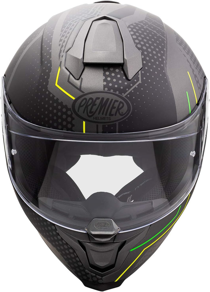 Premier Unisex Hyper Bp6 Bm Helmet XL (61) SCHWARZ / GELB / GRÜN, XL (61) SCHWARZ / GELB / GRÜN