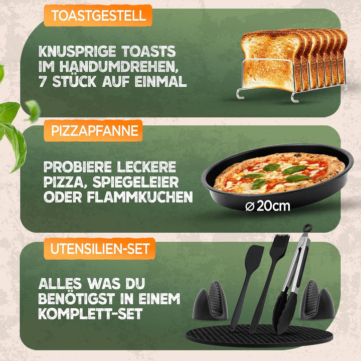 Heissluftfritteuse Zubehör für COSORI Turbo Tower Pro Smart 10,8L - COSORI Turboblaze 6L, 5,5L - Air