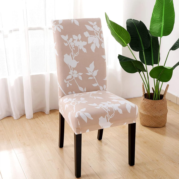 HZDHCLH Stuhlhussen 6er Set Stuhlbezüge Stretch abnehmbar, waschbar, Esszimmerstuhl-Schutzsitz für H