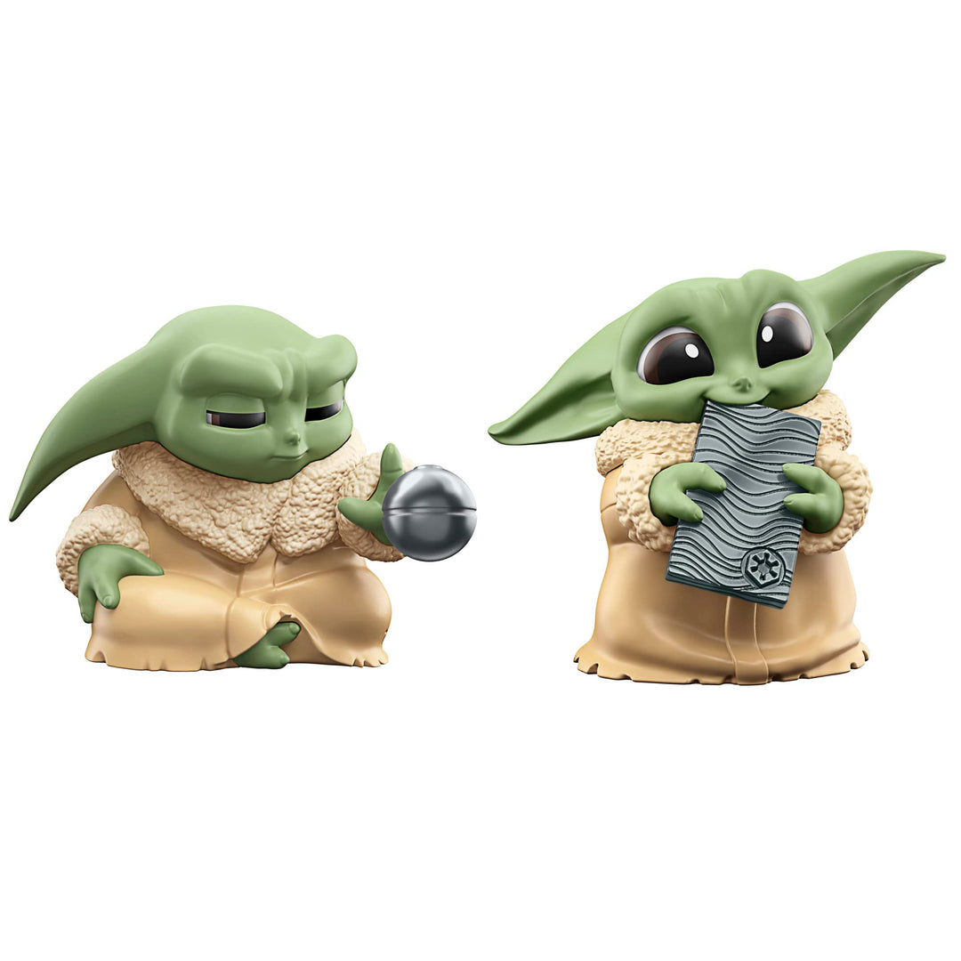 Star Wars The Bounty Collection Serie 5, Grogu Figuren 2er-Pack, Üben mit der Macht, Beskar, Spielze