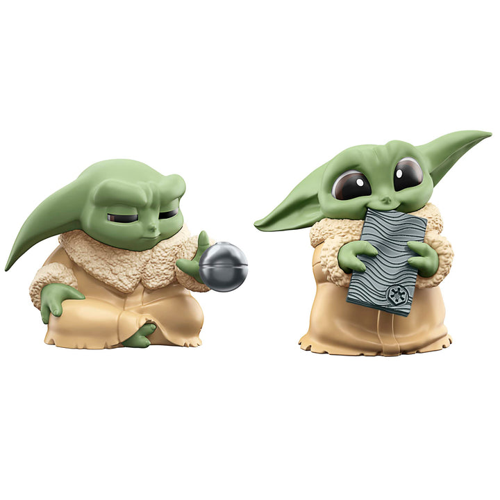 Star Wars The Bounty Collection Serie 5, Grogu Figuren 2er-Pack, Üben mit der Macht, Beskar, Spielze