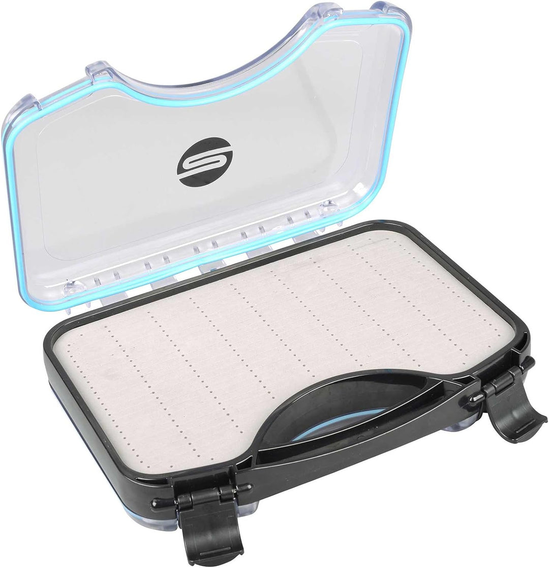 Spro Freestyle Rigged Box 28,2x21,6x6,6cm - Köderbox für Gummifische und Stingerhaken, Angelbox für
