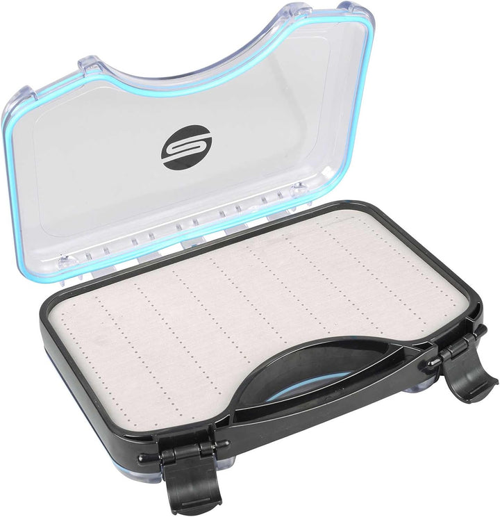 Spro Freestyle Rigged Box 28,2x21,6x6,6cm - Köderbox für Gummifische und Stingerhaken, Angelbox für