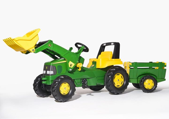 Rolly Toys Set Traktor Junior John Deere (Landwirtschaftstraktor für Kinder, Traktor für 3 bis 7-Jäh