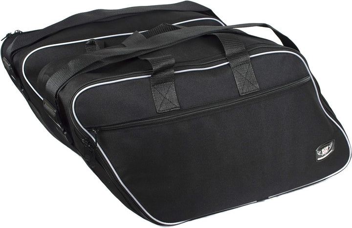 GROSSES Biker-ZAHNRAD - Packtaschen für Innenfutter für Harley Davidson Road King Electra Glide-Paar